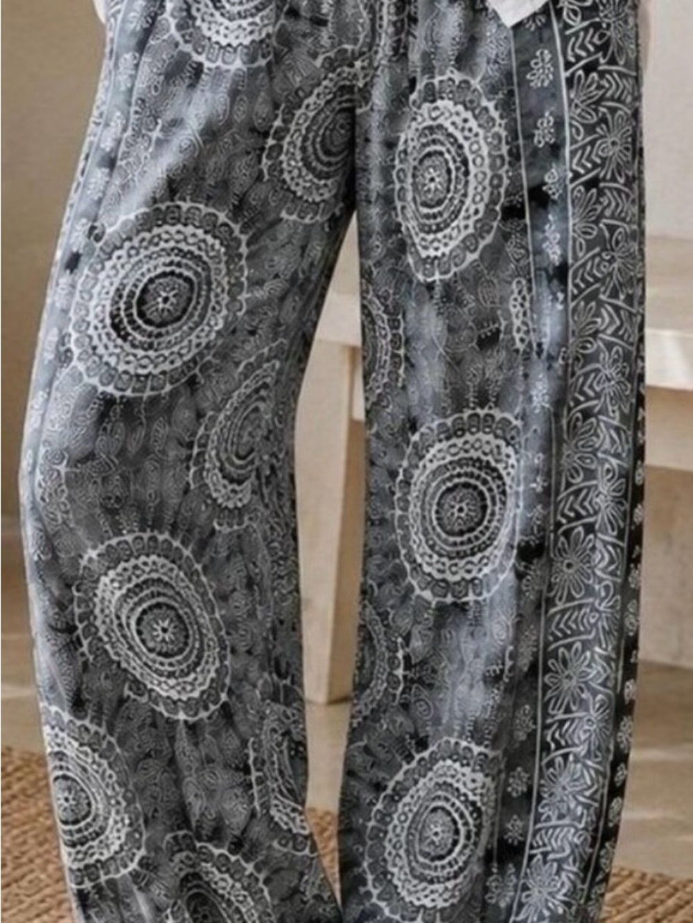 Women’s Boho  Wide-Leg Harem Pants